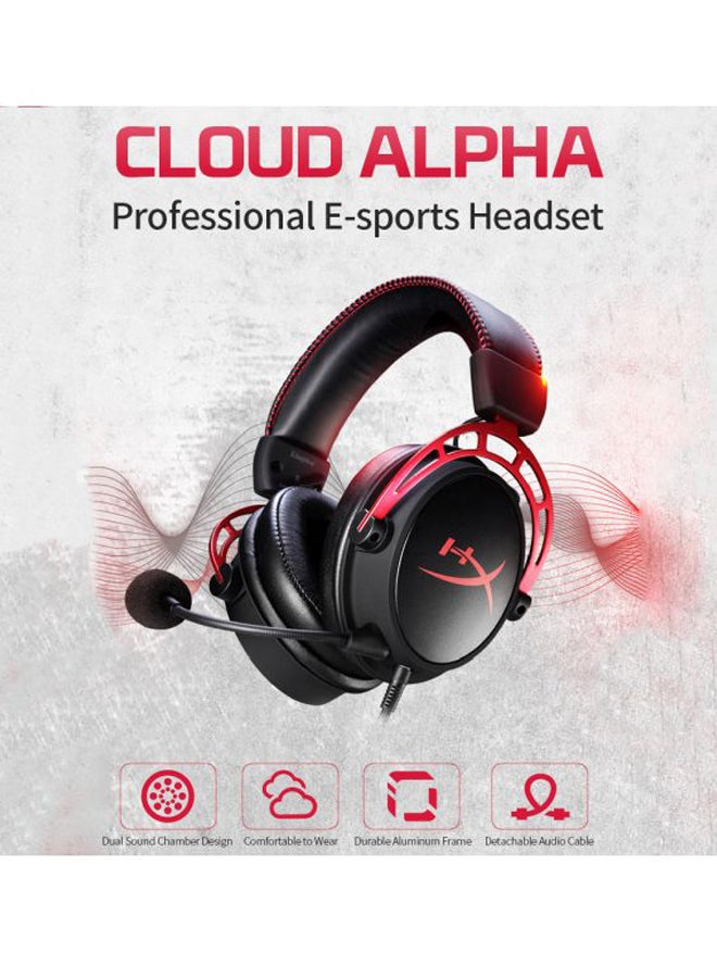 HYPERX Cloud Alpha Over-Ear Gaming Headset With Detachable Microphone  - Image 5