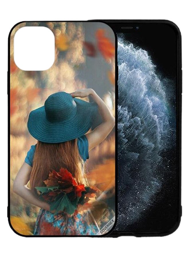 Covernex - Protective Case  Cover For Apple iPhone 12 Hat Girl Hiding Love Leaves - Image 1