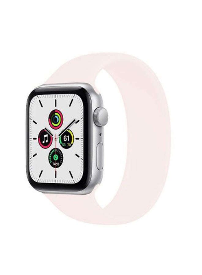 MARGOUN Solo Loop Band For Apple Watch Series 6/SE 44 mm Pink Sand  - Image 1
