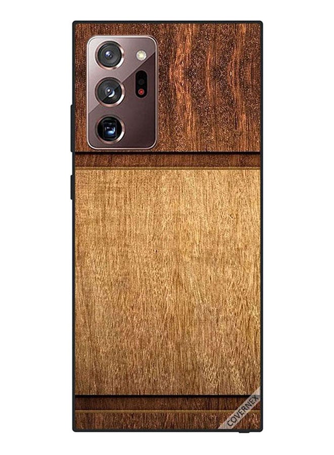 كوفرنيكس غطاء حماية واق لهاتف سامسونج جالاكسي نوت 20 ألترا بطبعة قطعتَي خشب - Image 1