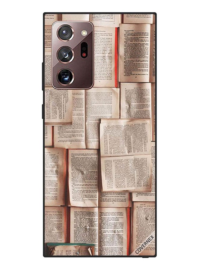 Covernex - Protective Case Cover For Samsung Galaxy Note20 Ultra Book Pages Pattern - Image 1