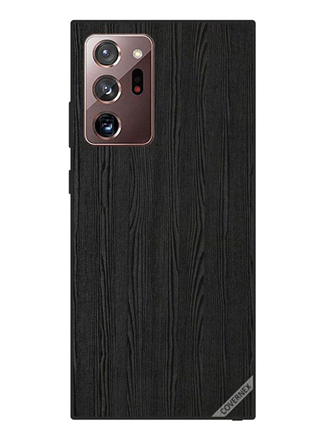 Covernex Samsung Galaxy Note 20 Ultra Protective Case Cover Printed Featuring Black Wooden Pattern DESIGN_1218 - Image 1