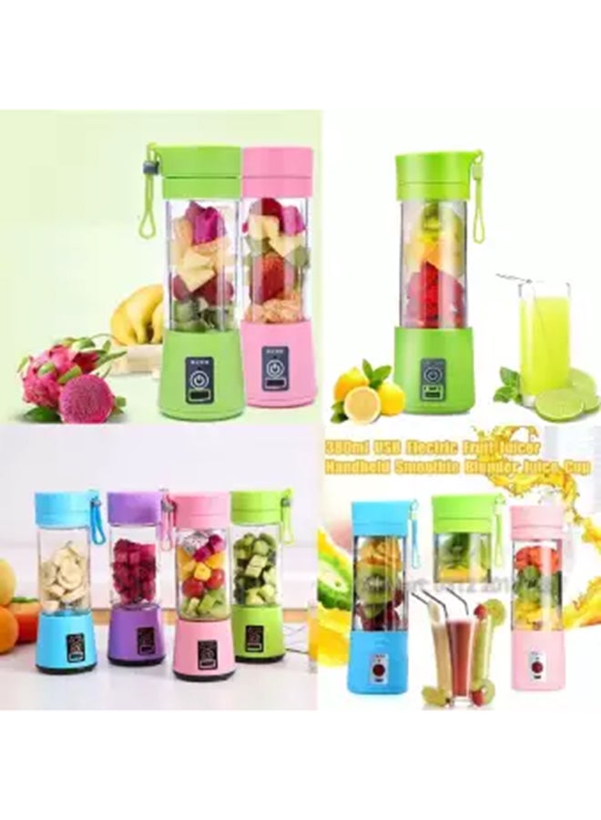 خلاط وعصارة بتصميم محمول قابل للشحن مزود بعدد 6 شفرات 380 ml 1000 W HM-03 وردي - v1602072814/N40975344A_6