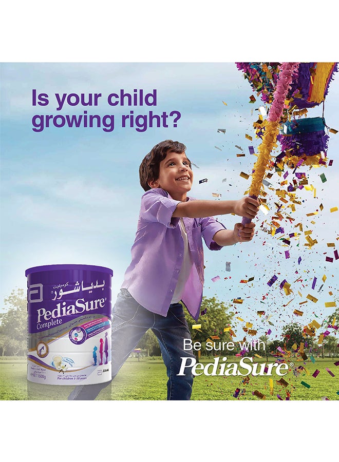 Pediasure - Complete Vanilla Milk Powder, 1-10 Years 1600grams - Image 1