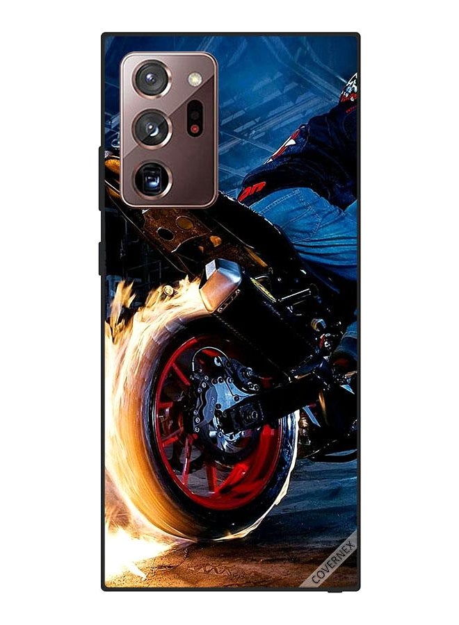 Covernex Protective Case Cover For Samsung Galaxy Note20 Ultra Bike Wheel Fire
