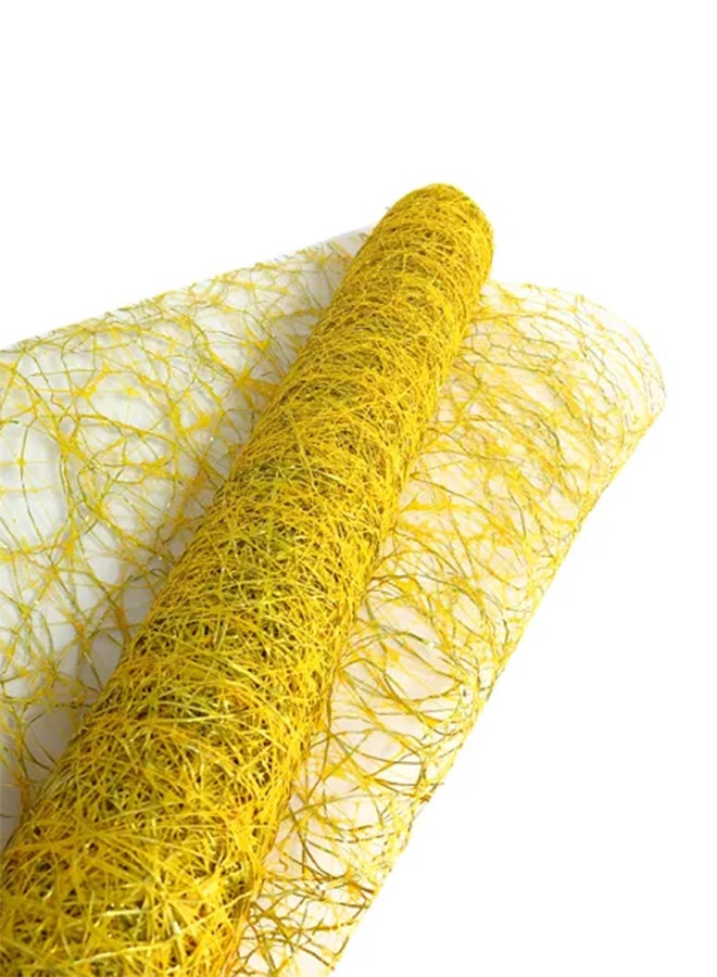 Spider Mesh Wraping Paper Yellow