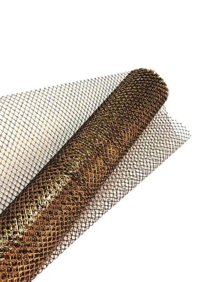 ورق تغليف شبكي بتصميم عنكبوت ذهبي
