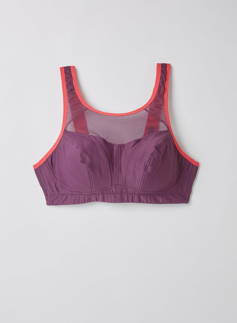 PARFAIT Wireless Unlined Sport Bra Tea Berry  - Image 3