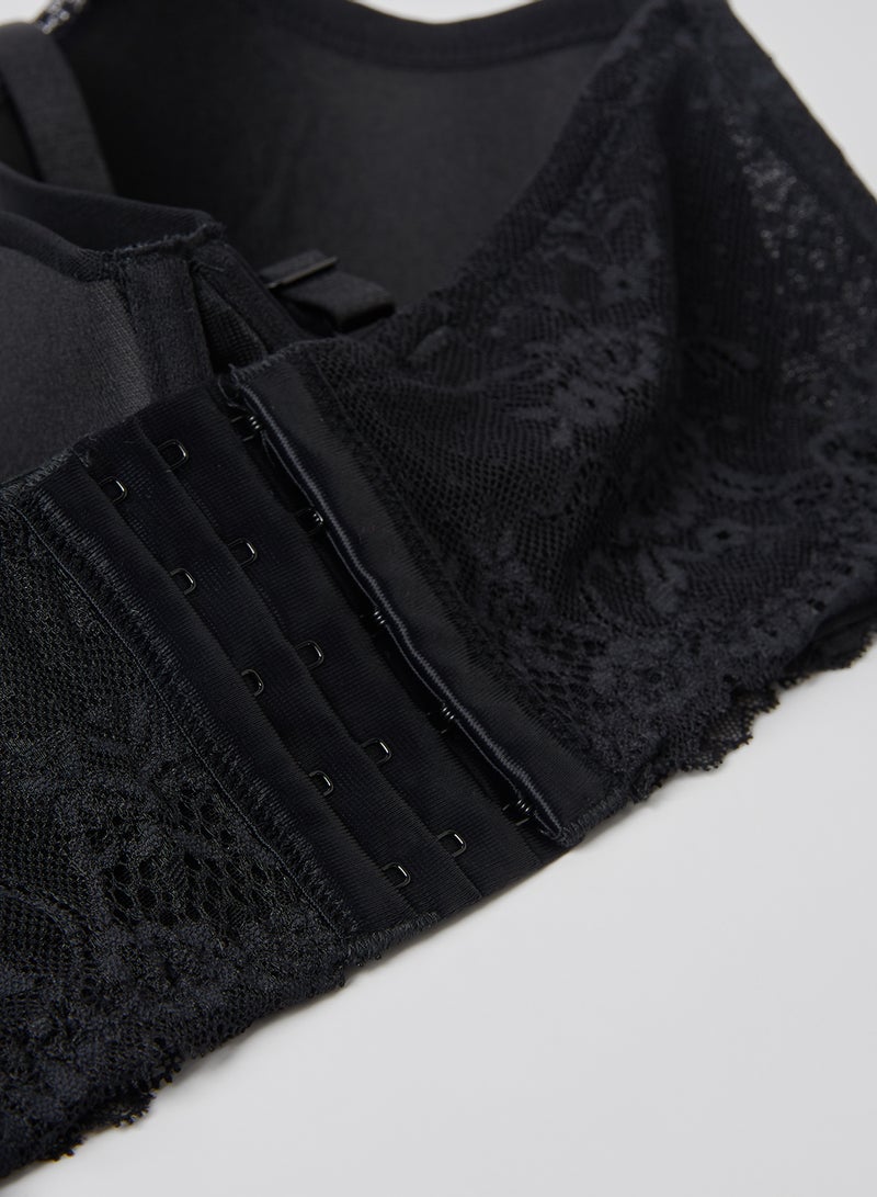 PARFAIT - Plunge Longline Bra Black - Image 1