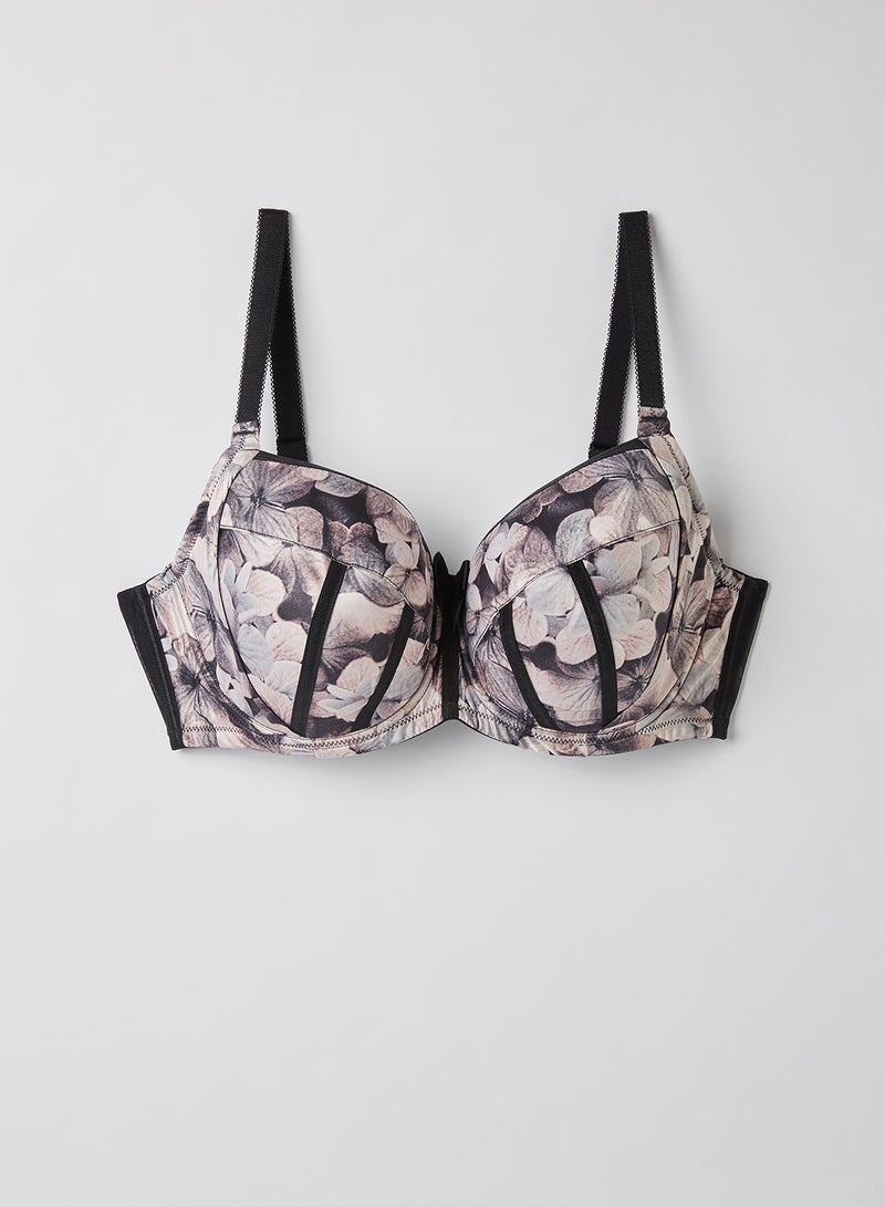 PARFAIT Contrast Striped Padded Bra Floral Shimmer  - Image 3