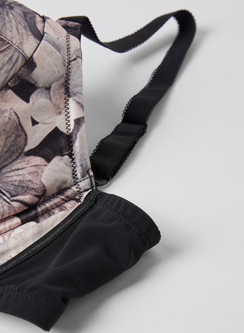 PARFAIT Contrast Striped Padded Bra Floral Shimmer  - Image 4