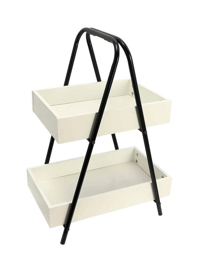 Yatai - 2-Tier Kitchen Storage Organizer White 49x32x68cm - Image 1