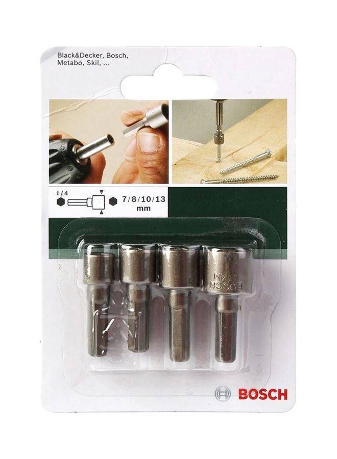 BOSCH 4-Piece Nut Setter Set Silver - Image 2
