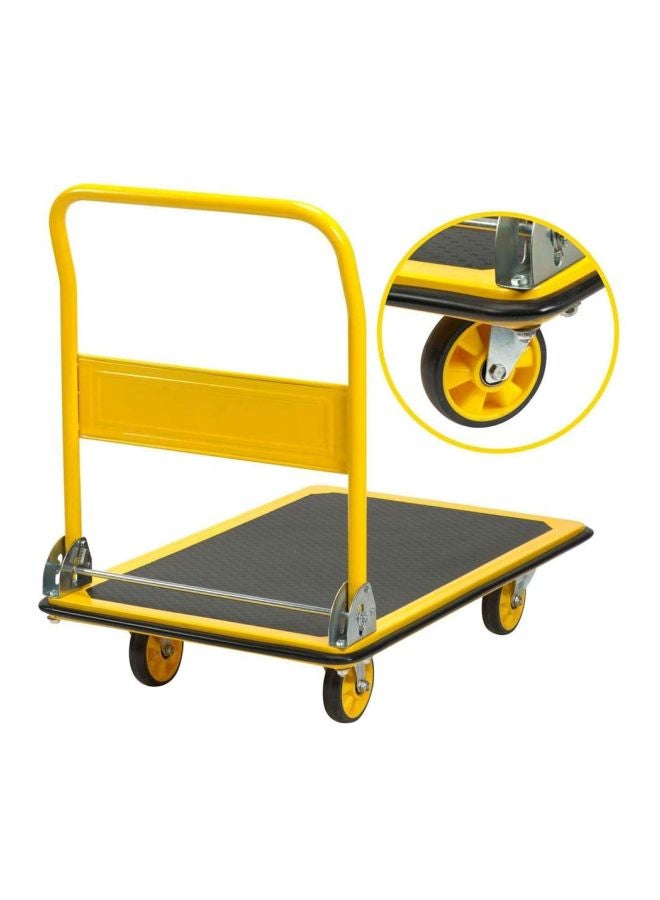 Stanley Steel Platform Trolley Yellow/Black 91x61x87cm  - Image 4