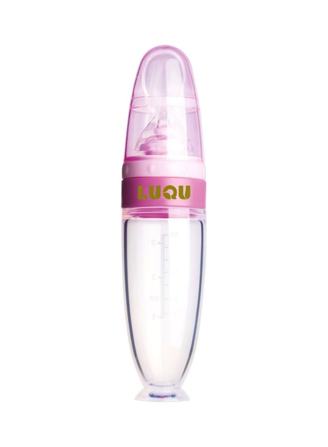 LuQu Ultra-Soft Silicone Body Baby Food Dispensing Spoon With Special Head And Dust Cover  - Image 1
