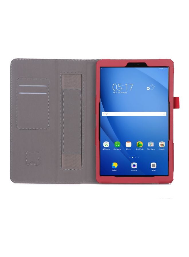 غطاء حماية قلاب واقٍ لجهاز سامسونج تاب A2 T590/T595 أحمر - Image 4