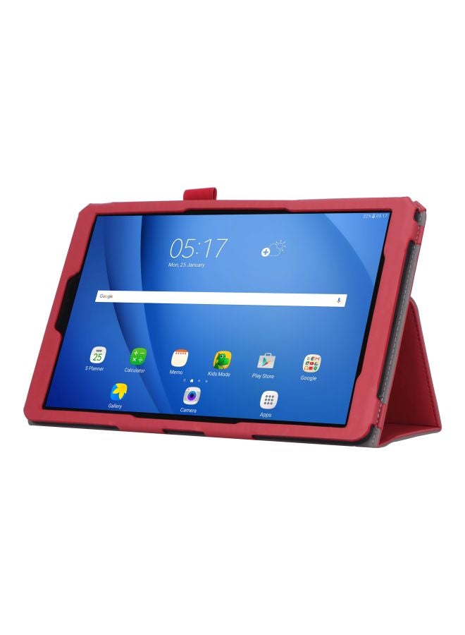 غطاء حماية قلاب واقٍ لجهاز سامسونج تاب A2 T590/T595 أحمر - Image 5