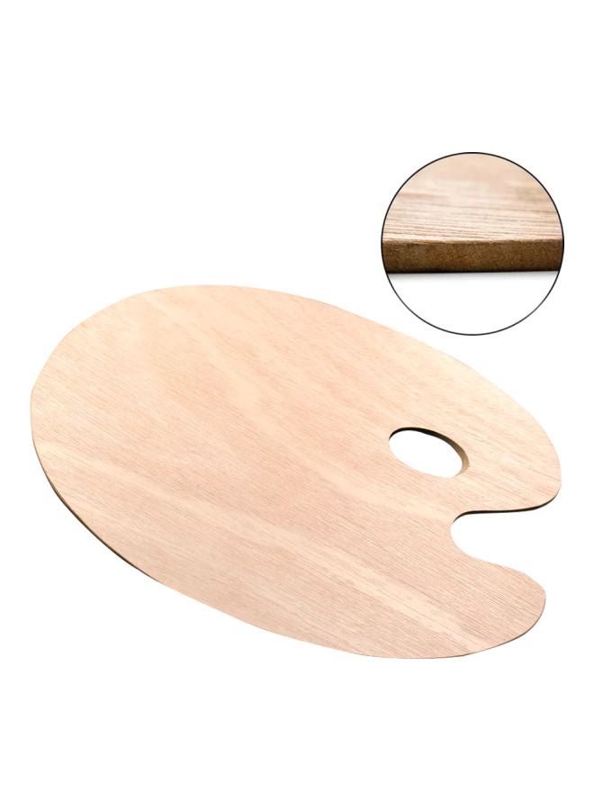 Wooden Painting Palette Beige - Image 2