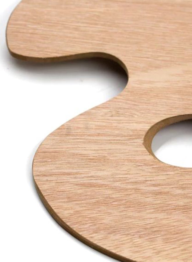 Wooden Painting Palette Beige - Image 4