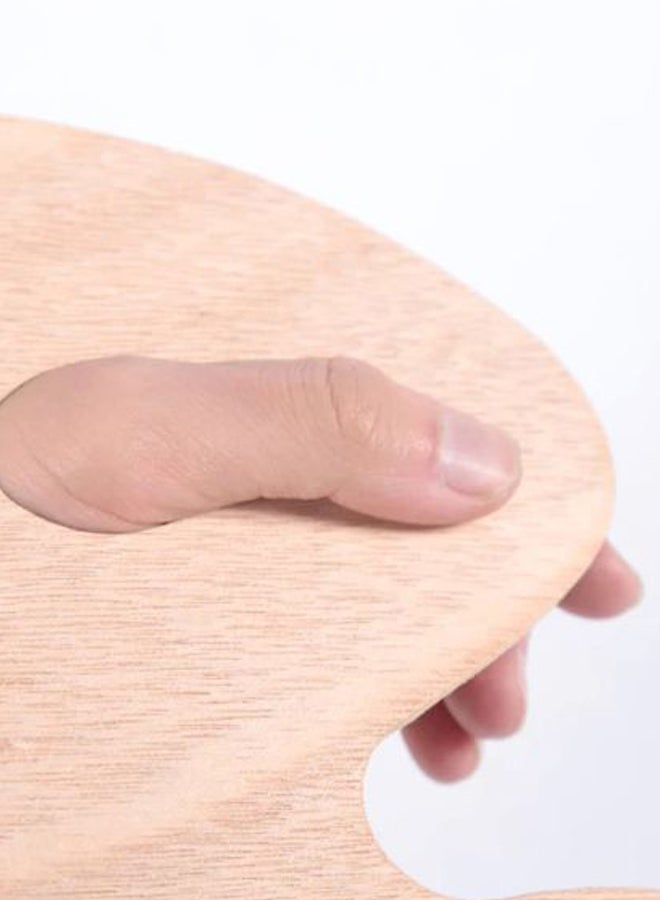Wooden Painting Palette Beige - Image 5