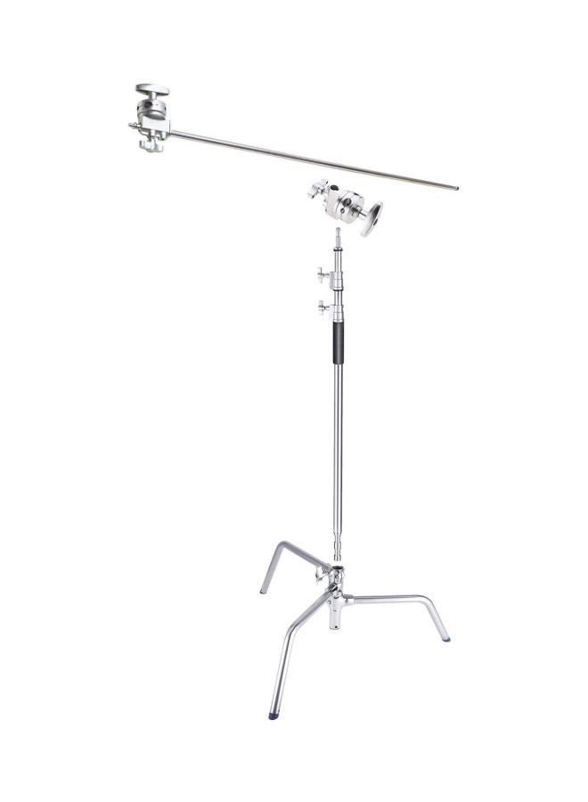 Coopic 4-Piece Studio Photo Arm Grip Light Reflector Stand Set Silver  - Image 3