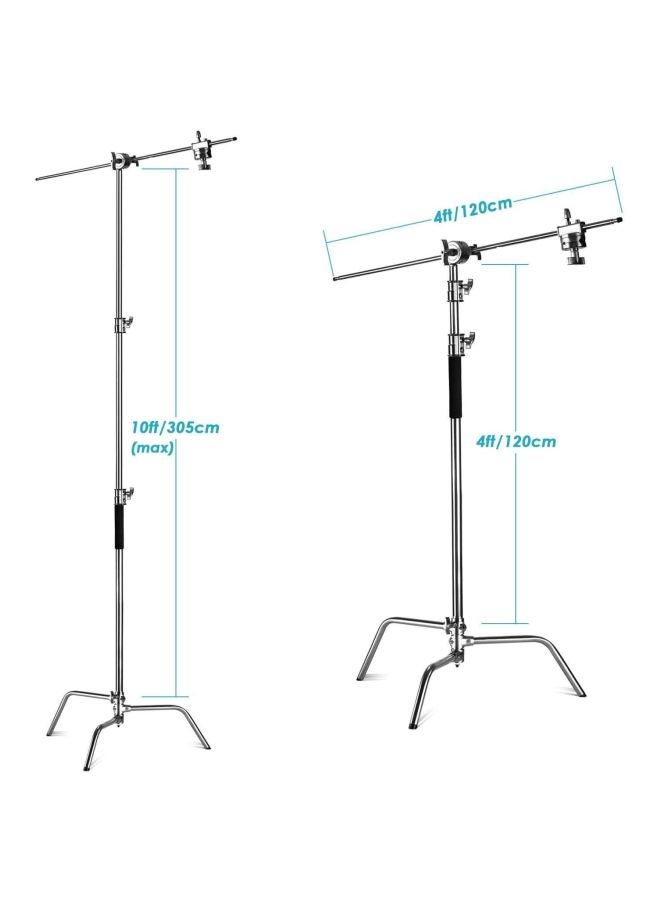 Coopic Pack Of 3 Pro Stainless Steel Reflector C-Stand Silver  - Image 3