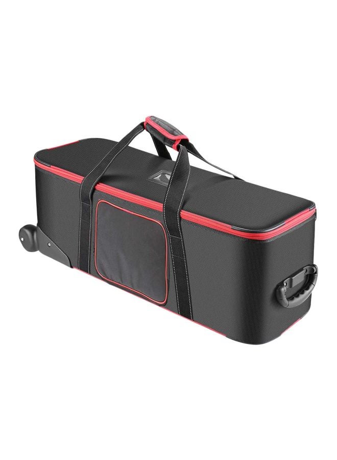 Coopic Photo Studio Equipment Carrying Trolley Case Black/Red - Image 1