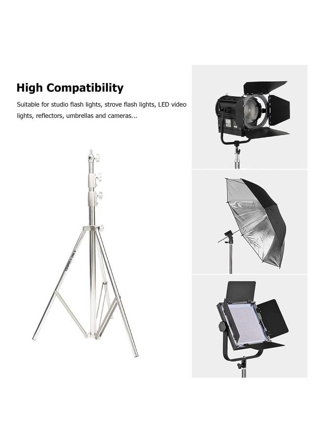 Coopic Stainless Steel Tripod Light Stand Silver - Image 3