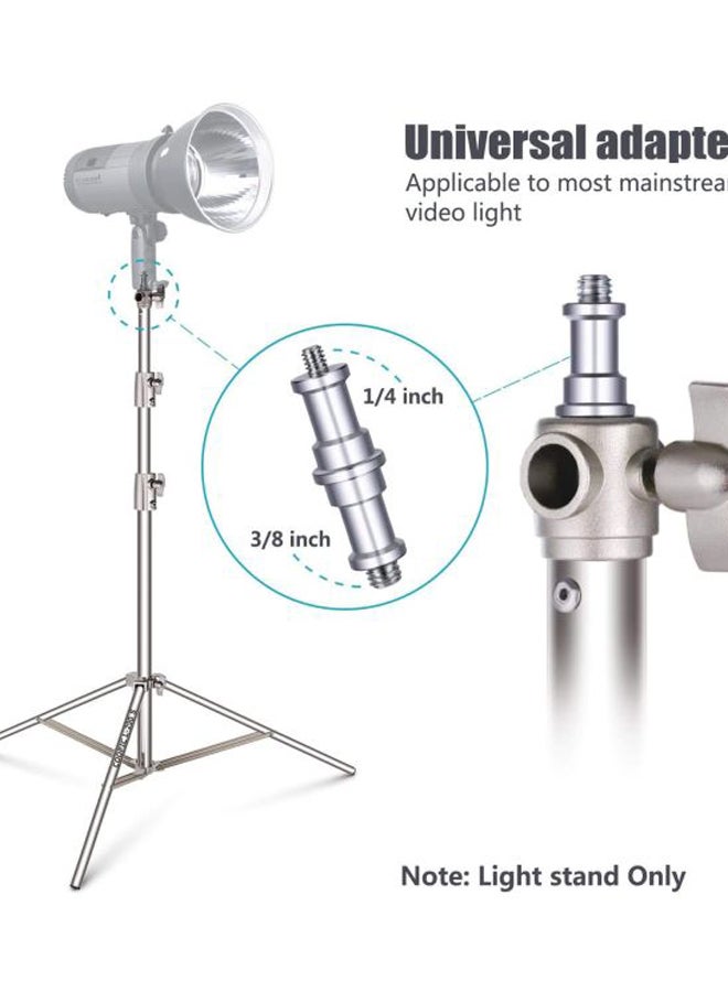 Coopic Stainless Steel Tripod Light Stand Silver - Image 5