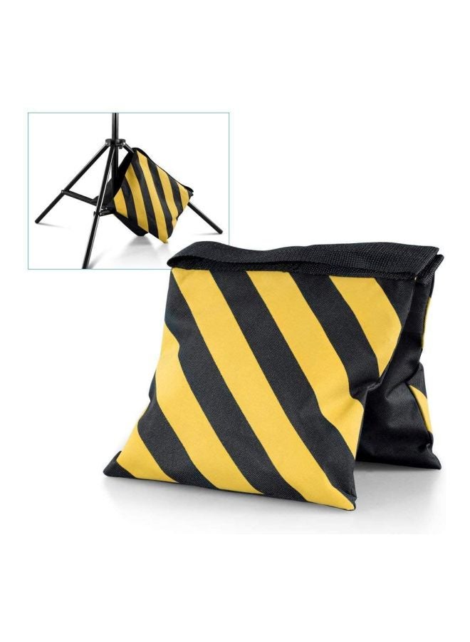 Coopic - Pack Of 4 Heavy Duty Sand Bag For Light Stand Boom Arm Tripods Black/Yellow - Image 1