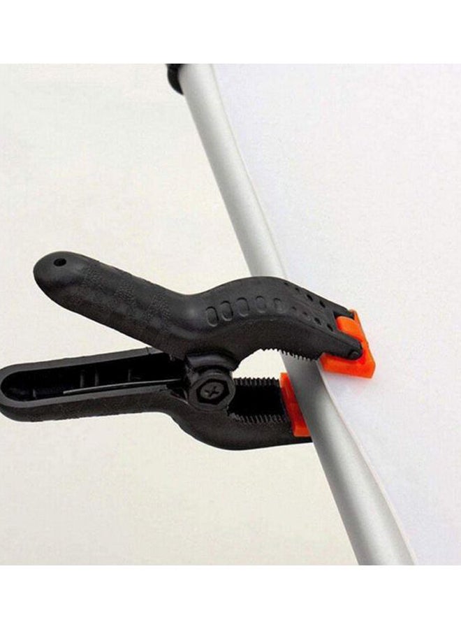 Coopic Pack Of 10 Studio Photo Background Clips Black/Orange - Image 3