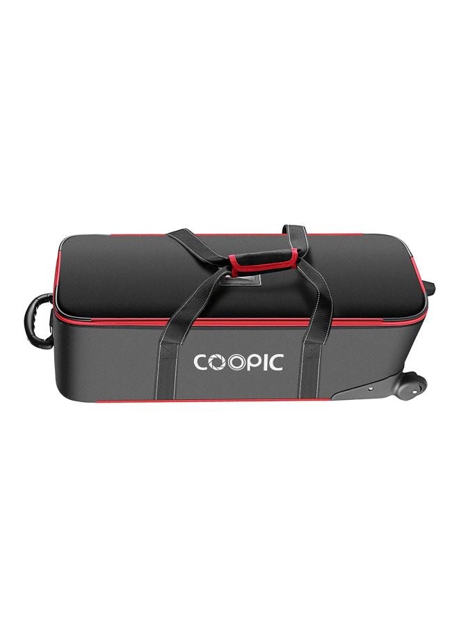 Coopic Photo Studio Equipment Carrying Trolley Case Black/Red - Image 1