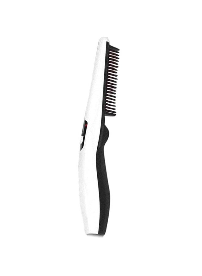 V2 Quick Beard And Hair Straightening Brush White/Black 0.5x8x5cm - Image 1