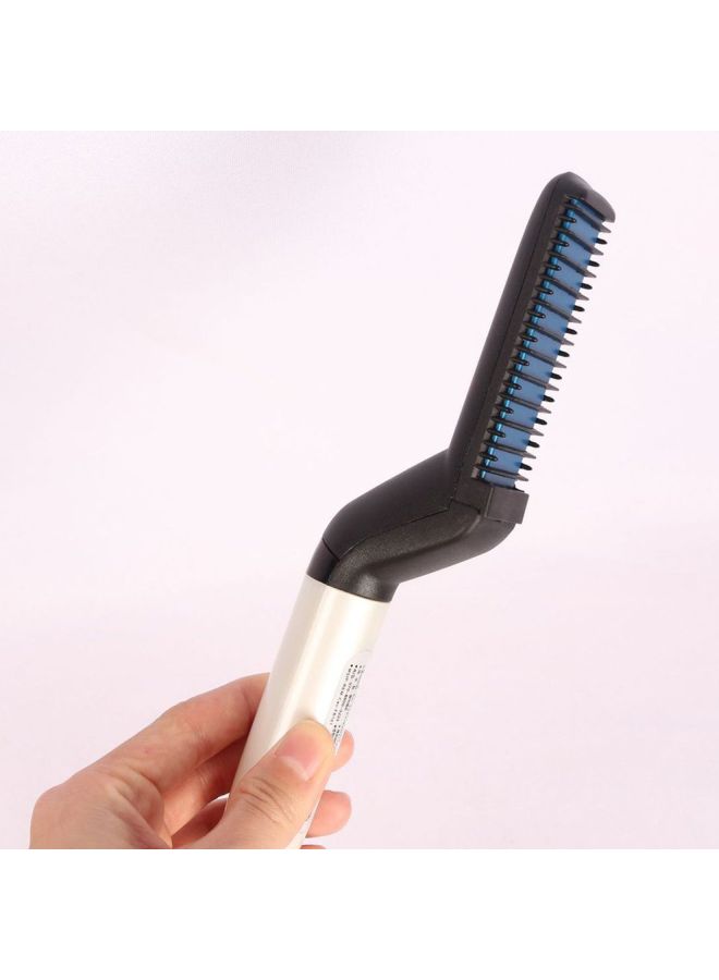 مشط تصفيف الشعر بتصميم متعدد الوظائف أسود/فضي - Image 3