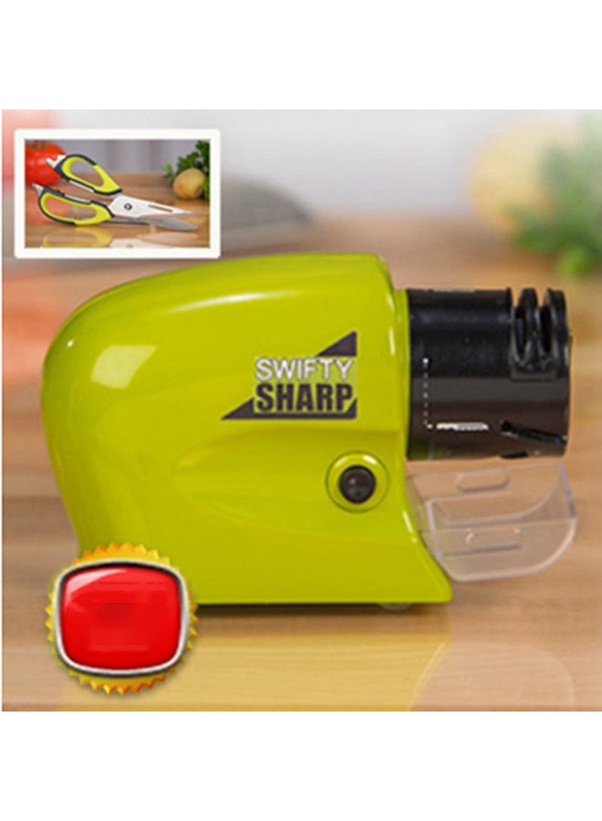 Multi-Functional Electric Knife Grinder Green/Black 15x9.7x9.7cm  - Image 4