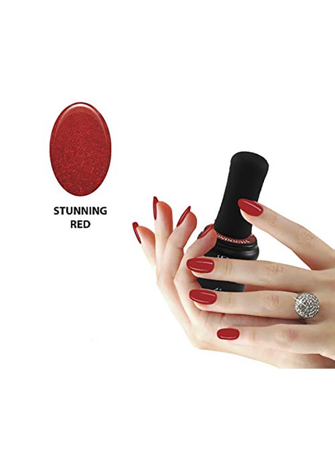 iBi Flawless Uv-Led Gel  Nail Polish Stunning Red - Image 2