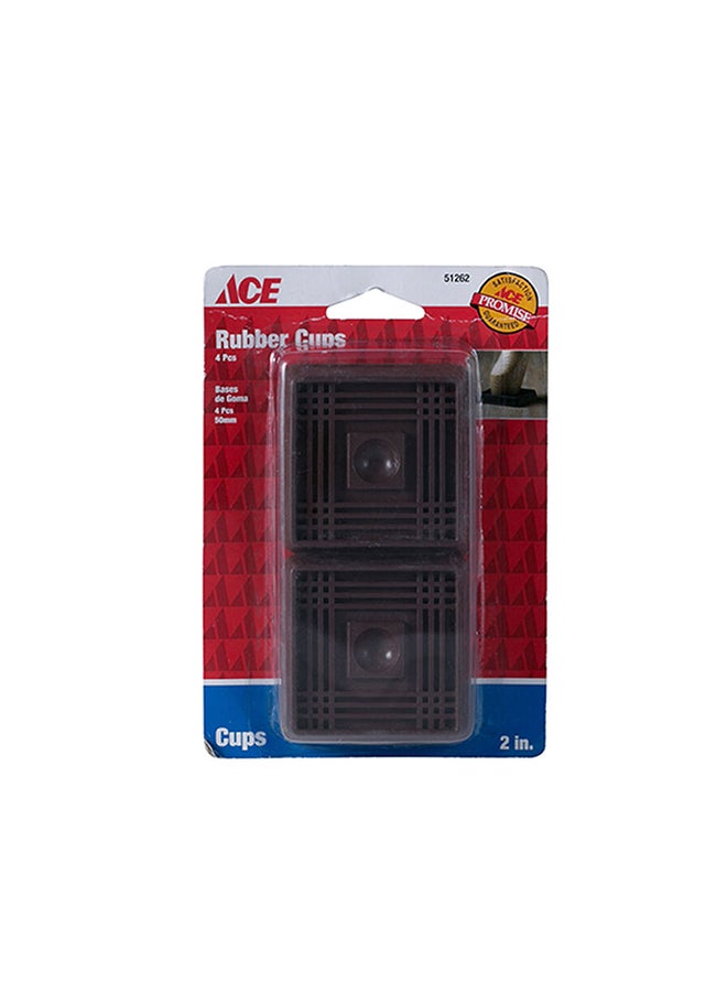 ACE Rubber Cups  Pack Of 4 Black 