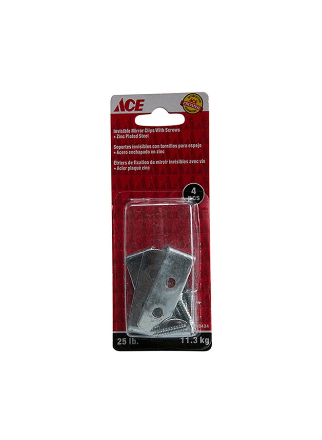 ACE Invisible Mirror Clips Silver 
