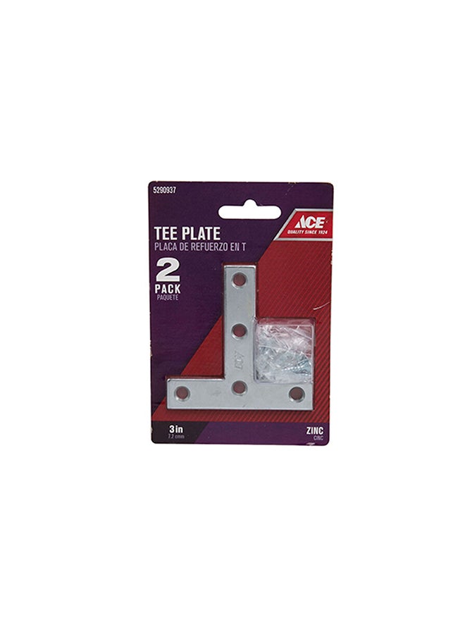 ACE 2-Piece T-Plate Silver 