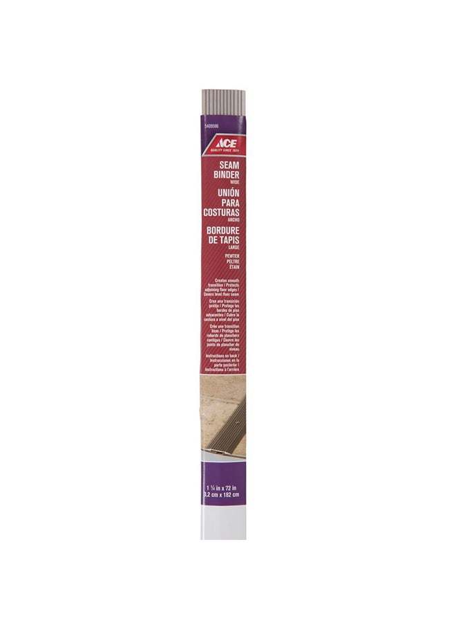 ACE Satin Nickel Seam Binder Silver 3.2x182cm 