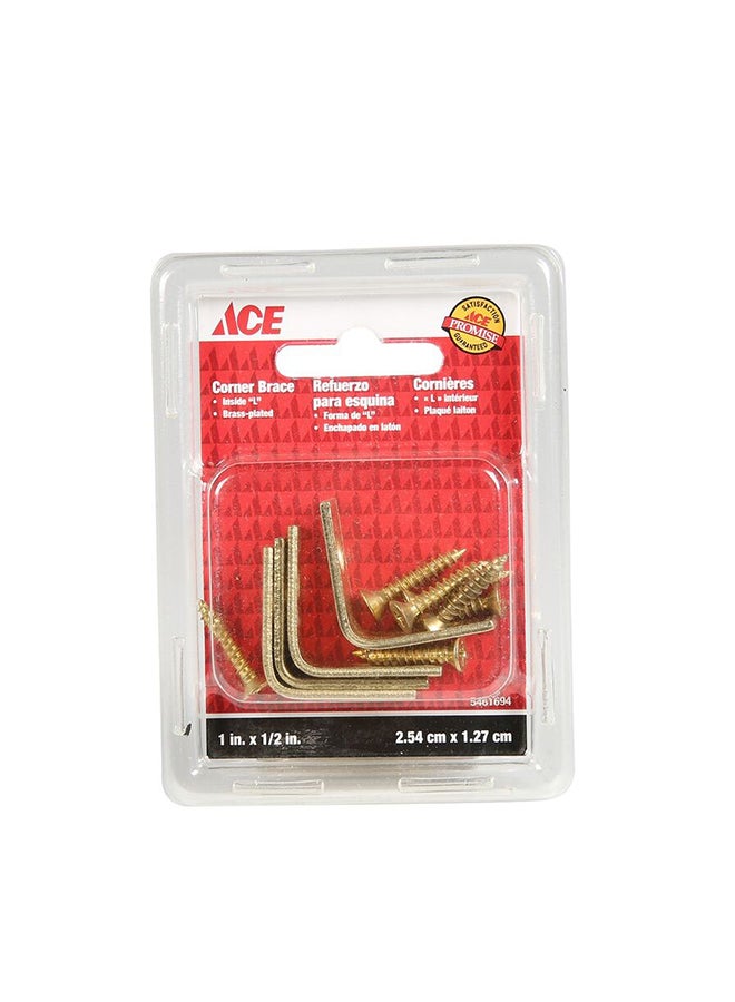ACE 4-Piece Corner Attachment Gold 2.5cm 
