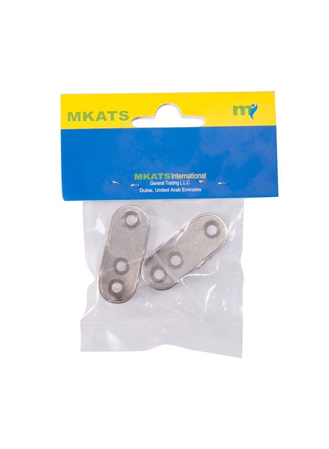 Mkats Extension Rod (5 cm, Pack Of 2) Silver