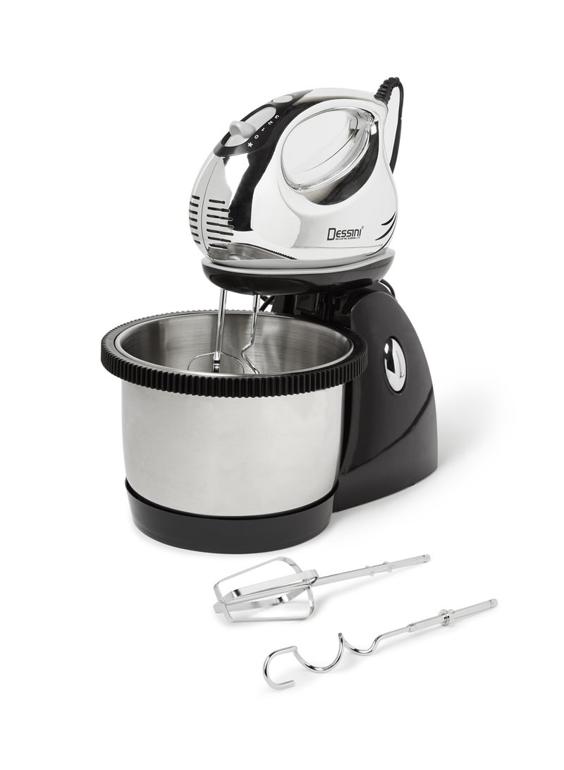 ديسيني خلاط يدوي بوعاء 250 وات 2 L 250 W 505 أسود/ فضي  - Image 1