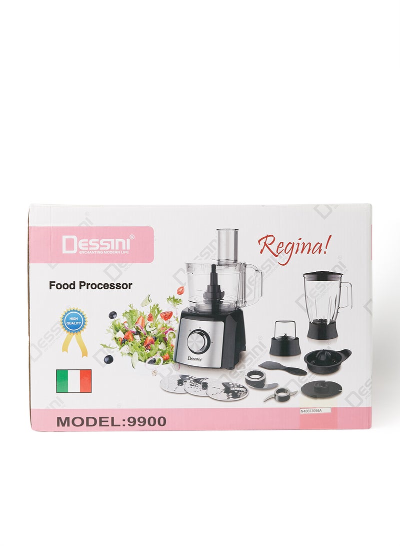 ديسيني محضر طعام 600.0 W 9900-food processor فضي/أسود/شفاف  - Image 5