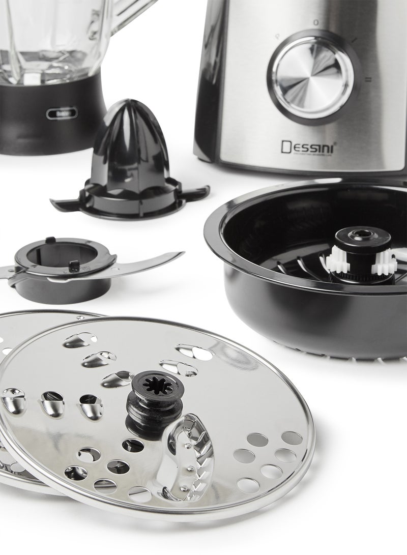 ديسيني محضر طعام 600.0 W 9900-food processor فضي/أسود/شفاف  - Image 3