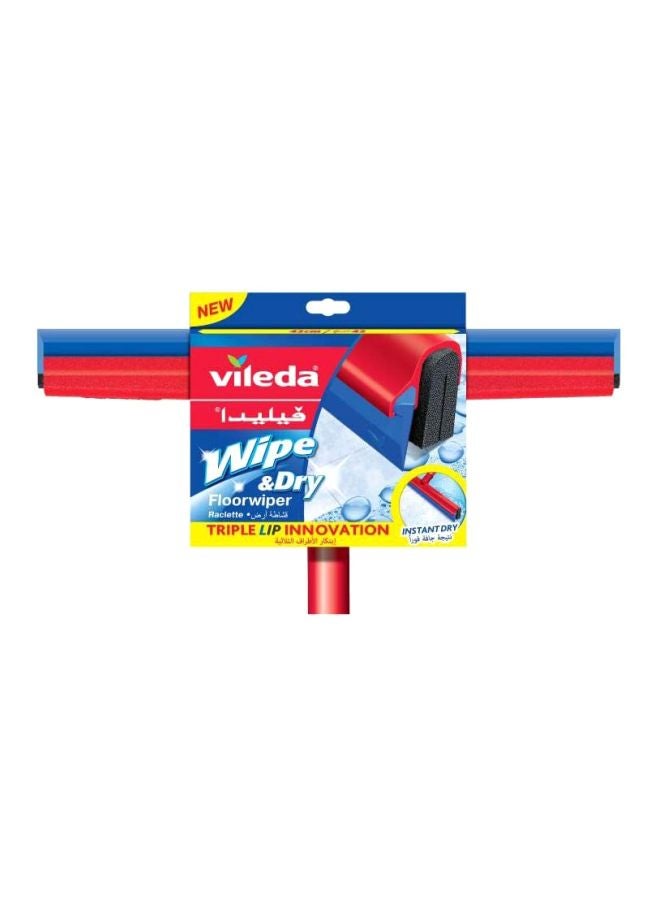 Vileda Wipe And Dry Floor Wiper Red/Blue 42meter