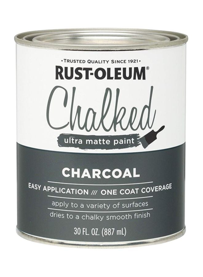 RUST-OLEUM Chalked Ultra Matte Paint Charcoal 887ml - Image 1