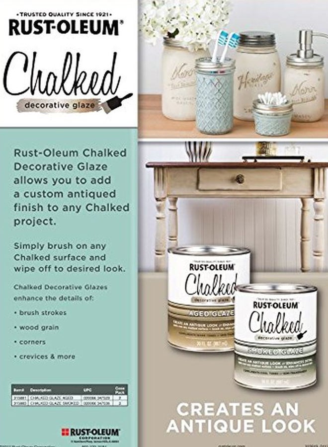RUST-OLEUM Chalked Decorative Glaze Paint Aged Glaze 887ml - Image 4