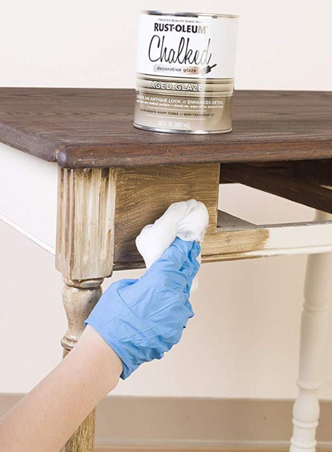 RUST-OLEUM Chalked Decorative Glaze Paint Aged Glaze 887ml - Image 3