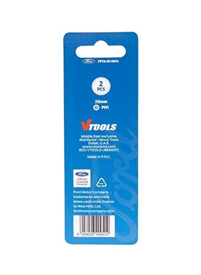 Ford 2-Piece Screw Driving Bit Set Silver - Image 2